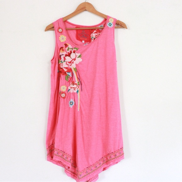 Johnny Was Tops - Johnny Was Embroidered Sleeveless Top